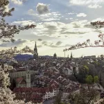 View over the Rooftops of the Historic Old Town of Bern, Switzerland